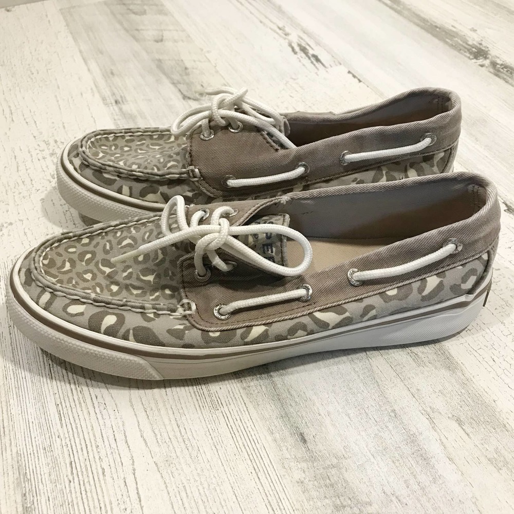 Leopard Print Sperry Top-Sider Boat Slip-On Shoe